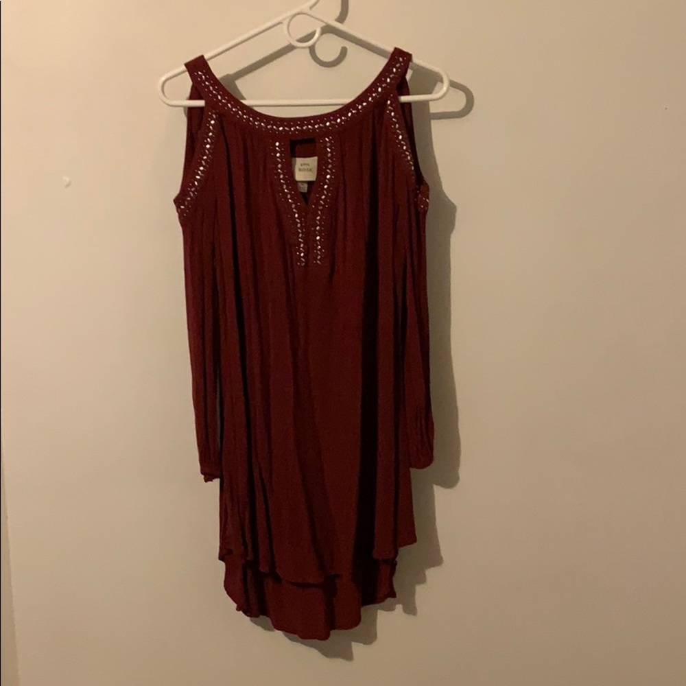 Formal mid rise red dress